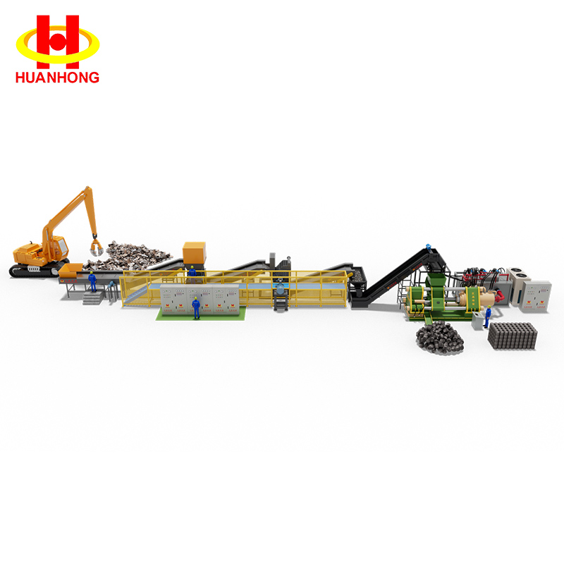 废金属撕碎压块机