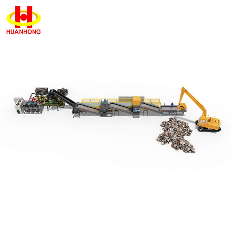 废金属撕碎压块机