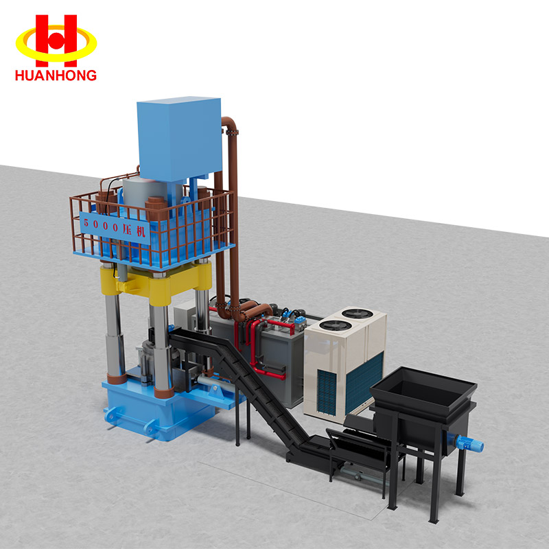 5000吨大型废金属屑压块立式压机